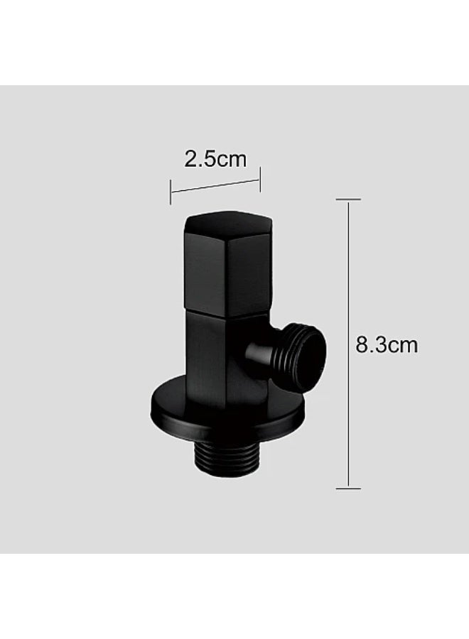 Hexagonal angle valve – black - Image 3